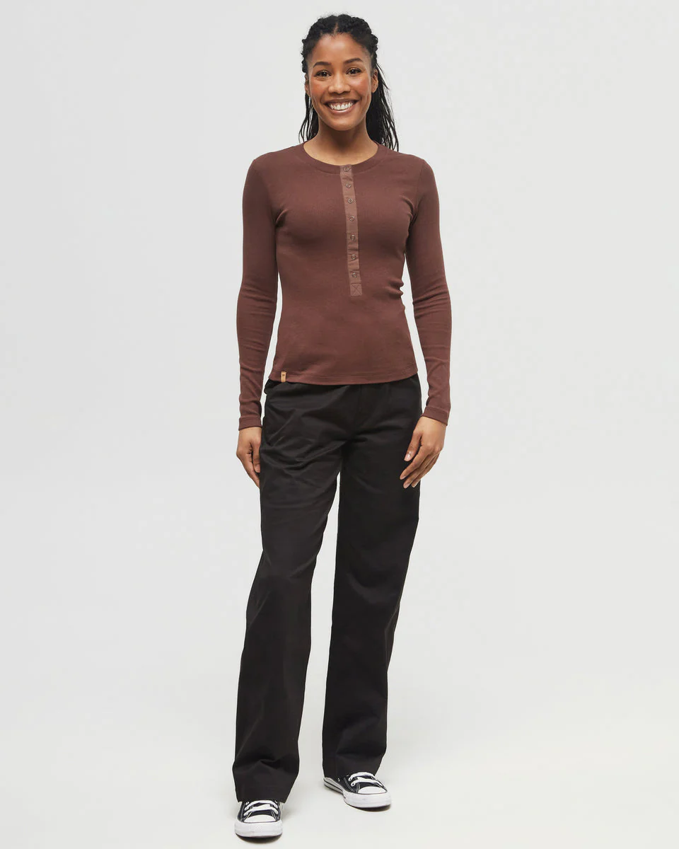 Rib Snap Placket Henley - Image 2