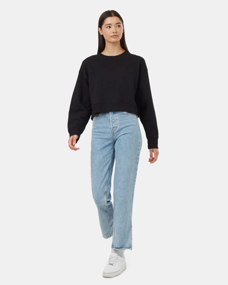 TreeFleece Oversized Cropped Crew - Image 2